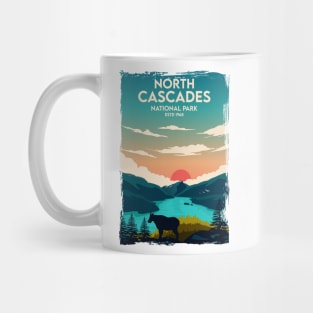 North Cascades National Park Travel Poster Mug